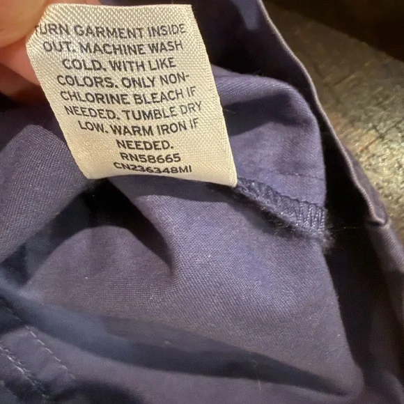 Caslon Cropped Trench Jacket Blue Cotton Utility Coat M - Picture 9 of 9